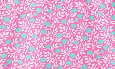 Hatley Kids' Mini Vines Long Sleeve Rashguard In Pink