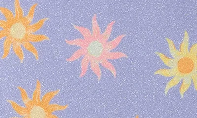 Hatley Kids' Faded Suns Ruffle Trim One-piece Swimsuit In Purple