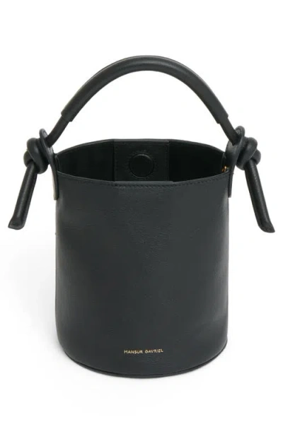 Mansur Gavriel Mini Mini Fortuna Bucket Bag In Black