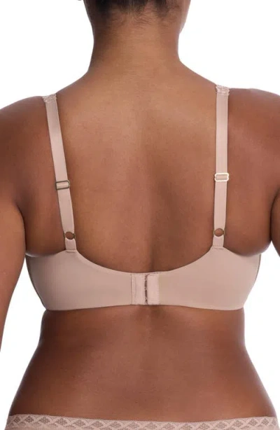 Natori Pure Luxe Wireless T-shirt Bra In Brown
