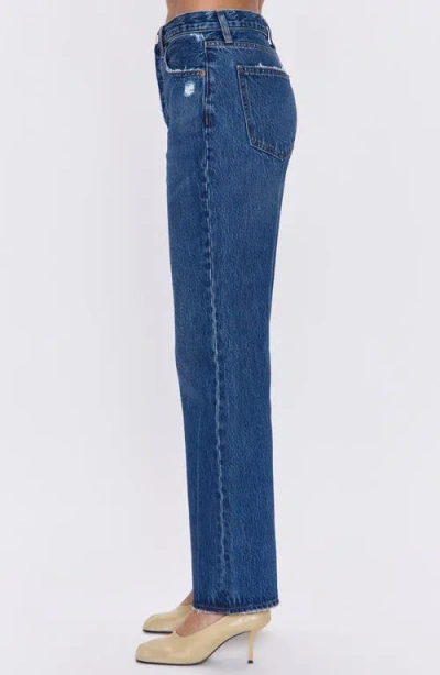Pistola Cassie High Waist Straight Leg Jeans In Blue