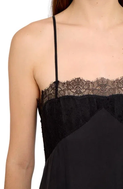 Zadig & Voltaire Ridar Silk Slipdress In Black