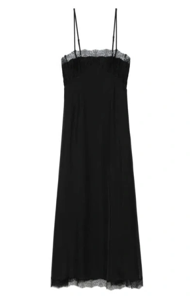 Zadig & Voltaire Ridar Silk Slipdress In Black