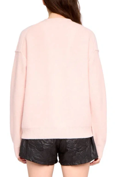 Zadig & Voltaire Womens Pearly Mirkaz V-neck Cashmere Cardigan In Silver