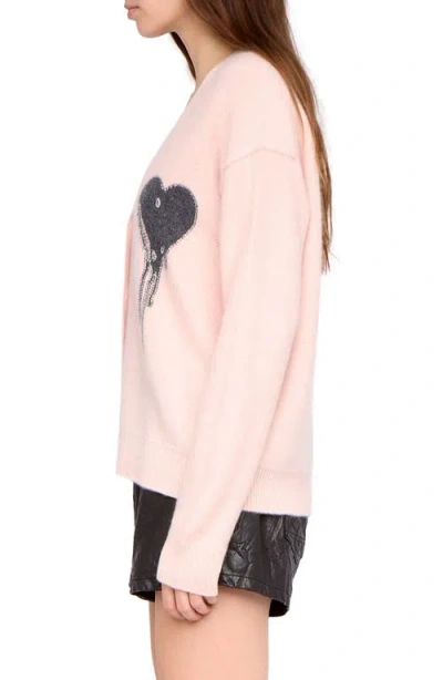 Zadig & Voltaire Womens Pearly Mirkaz V-neck Cashmere Cardigan In Silver