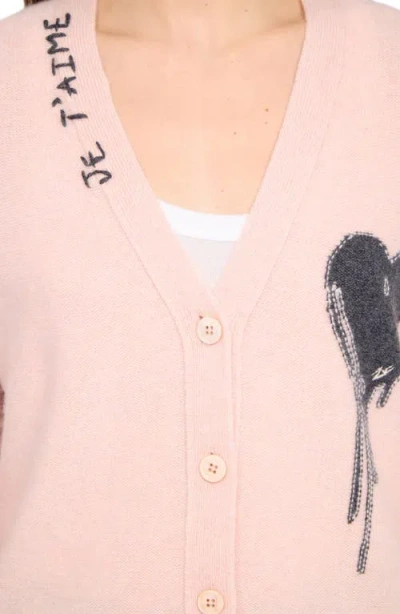 Zadig & Voltaire Womens Pearly Mirkaz V-neck Cashmere Cardigan In Silver