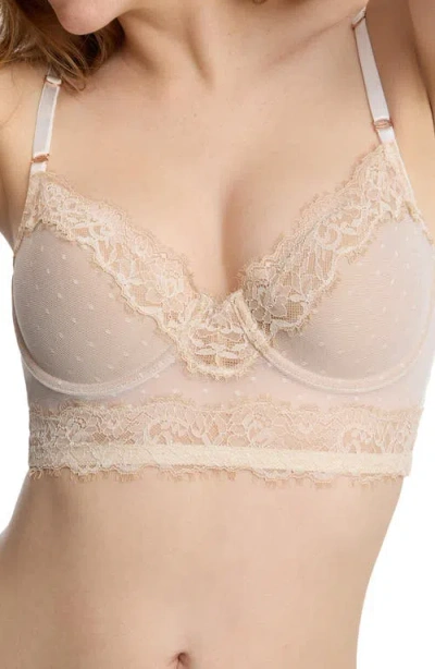 Skarlett Blue Entice Longline Lightly Lined Bra In Brown