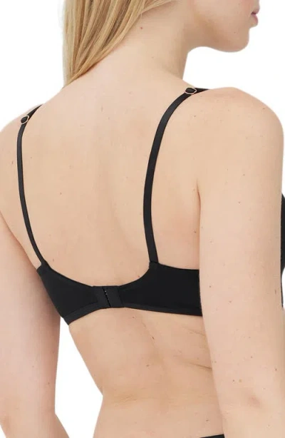 Skarlett Blue Entice Wireless Push-up Bra In Black
