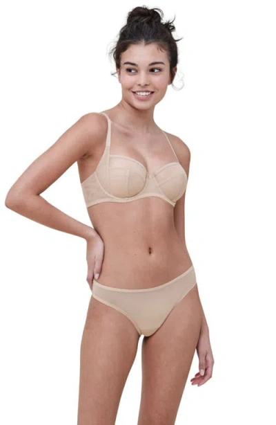 Skarlett Blue Spellbound Full Coverage Side Support Bra In Neutral