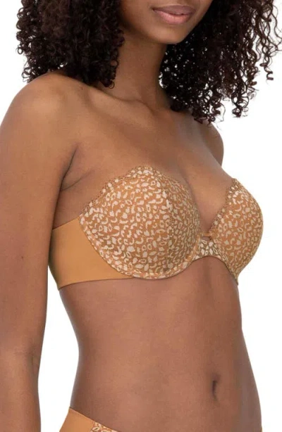 Skarlett Blue Rouse Full Coverage Lightly Lined Strapless Bra In Orange
