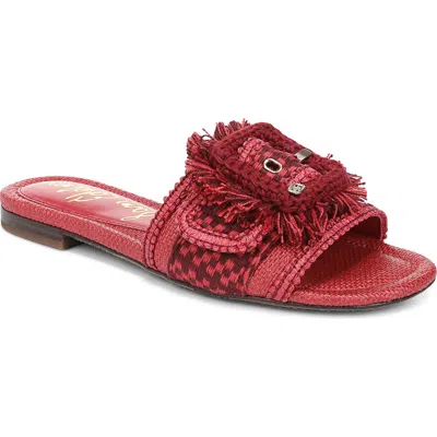 Sam Edelman Bambi Playa Slide Sandal In Red