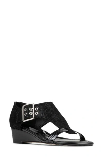 Donald Pliner Mid Wedge Sandal In Black