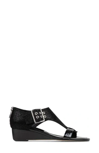 Donald Pliner Mid Wedge Sandal In Black