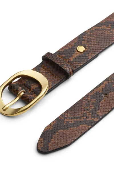 Rag & Bone Vera Leather Belt In Brown