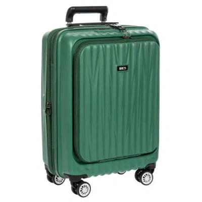 Bric's Cervia 21" Spinner Carry-on With Front Pocket In Green