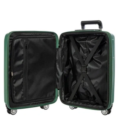 Bric's Cervia 21" Spinner Carry-on With Front Pocket In Green