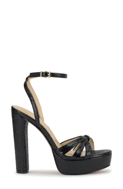 Jessica Simpson Ilaria Ankle Strap Platform Sandal In Black
