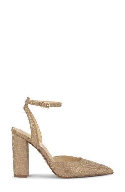 Jessica Simpson Nazela Pointed Toe Ankle Strap Pump In Brown