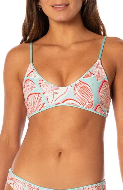 Maaji Blue Heaven Liberties Reversible Bikini Top In Blue