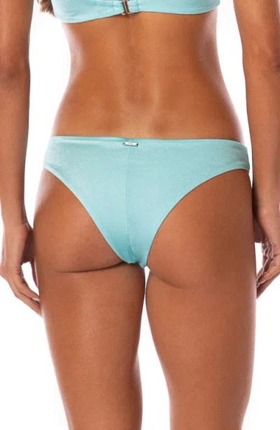 Maaji Blue Heaven Iconic Reversible Bikini Bottoms In Blue