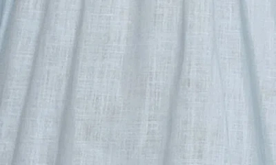 The Lulo Project Wings Of The West Floral Long Sleeve Stretch Cotton Dress In Blue