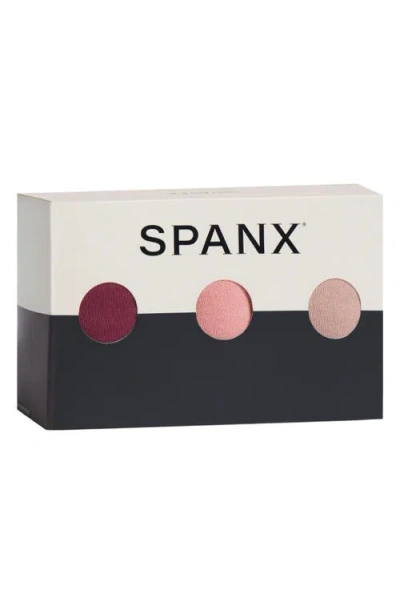 Spanx ® Assorted 3-pack Cotton Blend Thongs In Purple