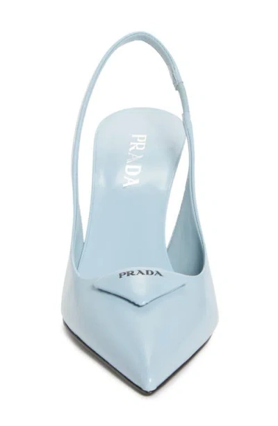 Prada Modellerie Pointed Toe Slingback Pump In Multi