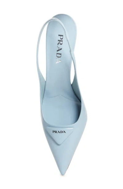 Prada Modellerie Pointed Toe Slingback Pump In Multi