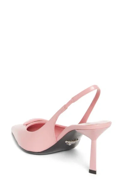 Prada Modellerie Pointed Toe Slingback Pump In Animal Print