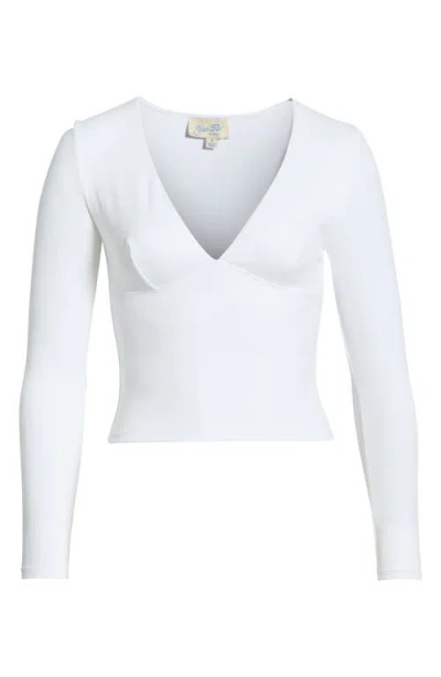 Pacsun Gianna V-neck Top In White