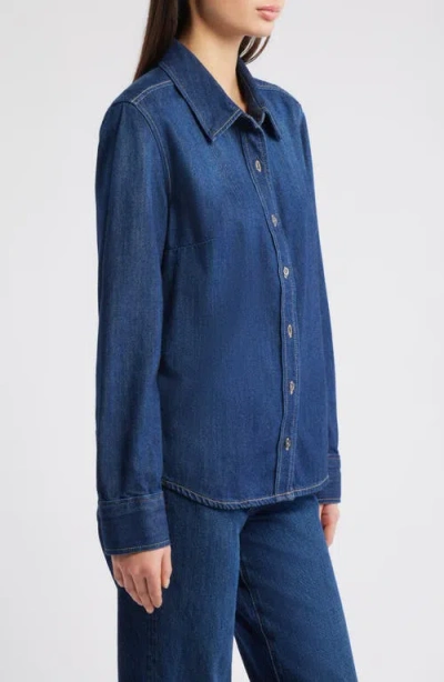Hidden Jeans Classic Fit Denim Button-up Shirt In Blue