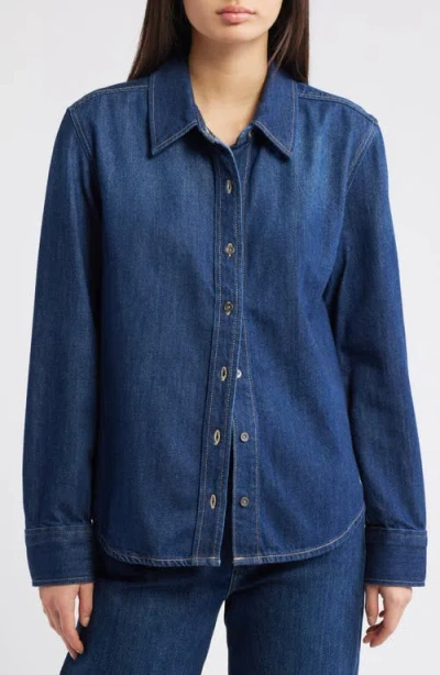Hidden Jeans Classic Fit Denim Button-up Shirt In Blue