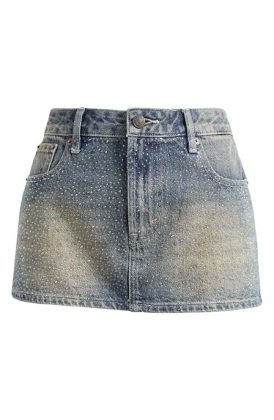 Pacsun Malva Micro Miniskirt In Blue