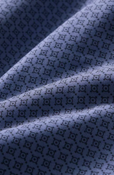 Mizzen + Main Mizzen+main Versa Trim Fit Geo Print Performance Golf Polo In Blue