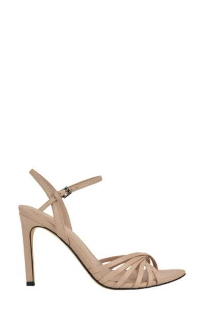 Calvin Klein Daniella Ankle Strap Pointed Toe Sandal In Neutral