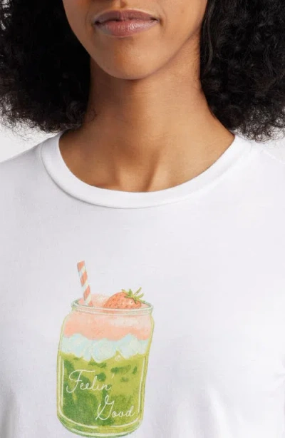 Junk Food Feelin Good Matcha Graphic T-shirt In Animal Print