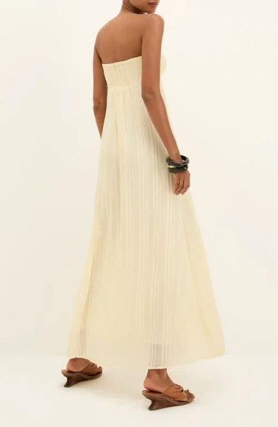 Vix Paula Hermanny Loly Strapless Cotton Blend Maxi Cover-up Sundress In Multi