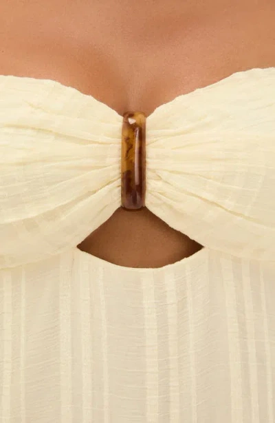 Vix Paula Hermanny Loly Strapless Cotton Blend Maxi Cover-up Sundress In Multi