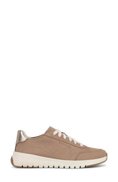 Vionic Wide Width Uptown Platform Sneaker In Brown