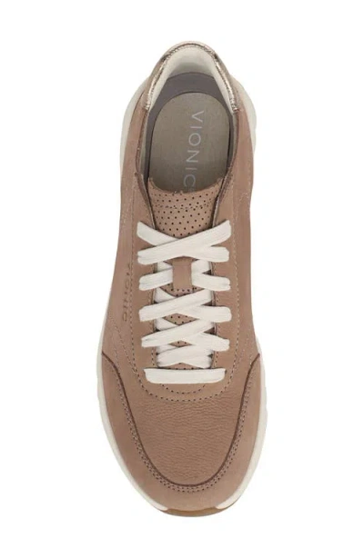 Vionic Wide Width Uptown Platform Sneaker In Brown