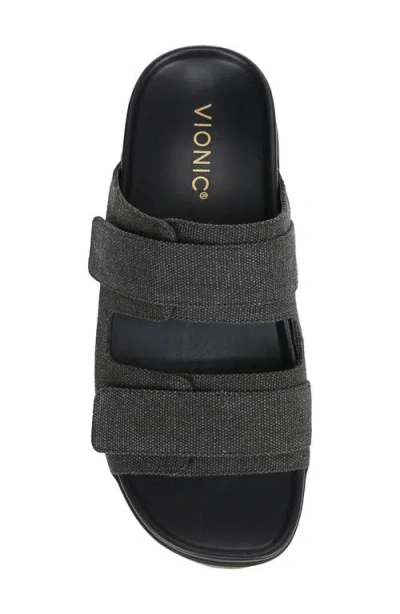 Vionic Riviera Slide Sandal In Black