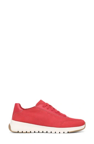 Vionic Uptown Nubuck Sneaker In Red