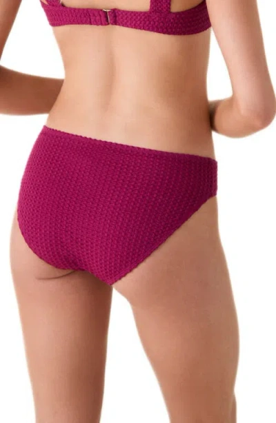 Andie The Bikini Bottoms In Burgundy
