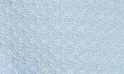 Cinq À Sept Deva Cotton Blend Birdseye Tweed Jacket In Blue