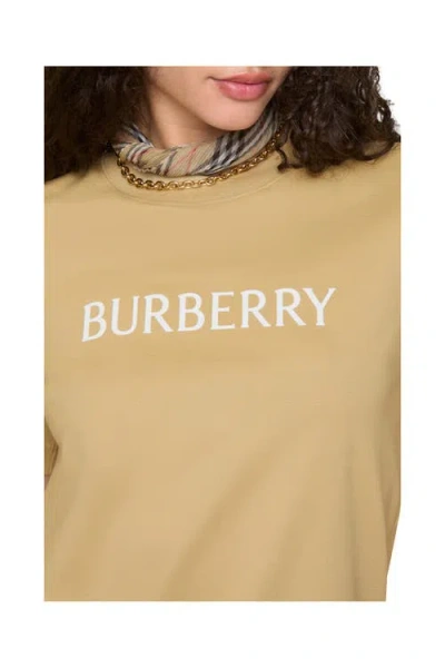 Burberry Logo Cotton T-shirt In Multi