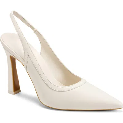 Dkny Cinette Slingback Pointed Toe Pump In White