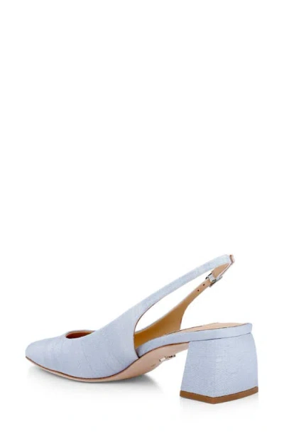 Badgley Mischka Oaklee Block Heel Slingback Pump In Blue