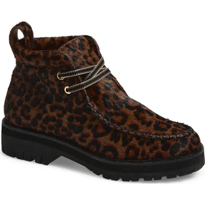 Rag & Bone Cameron Genuine Calf Hair Lace-up Boot In Animal Print