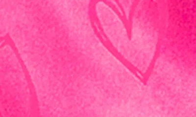 In Bloom By Jonquil Sasha Heart Print Satin Pajamas In Pink