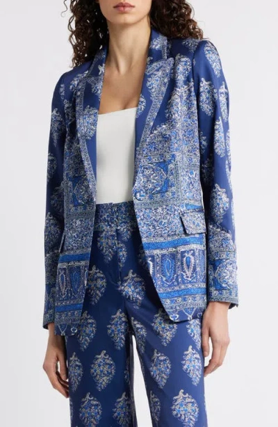 Kobi Halperin Maeve Mixed Paisley Print Satin Jacket In Multi